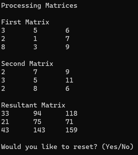 Output Format